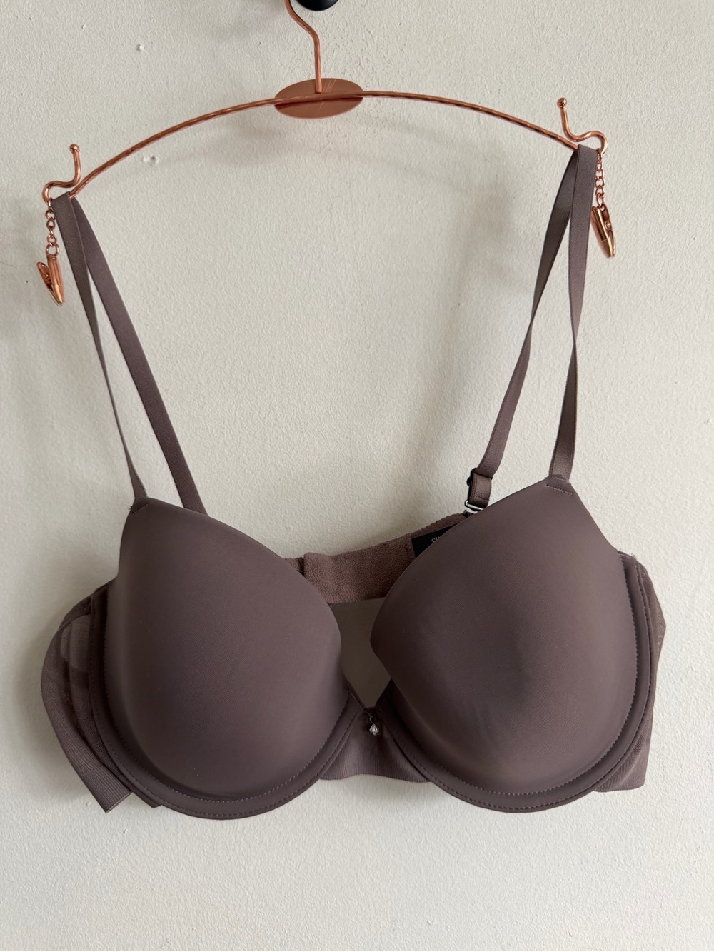 Simply Vera Vera Wang Smooth T-Shirt Bra in Mauve Brown